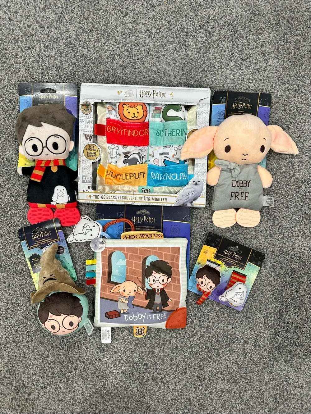 Harry Potter Plush Dobby & Character Baby Toy Set